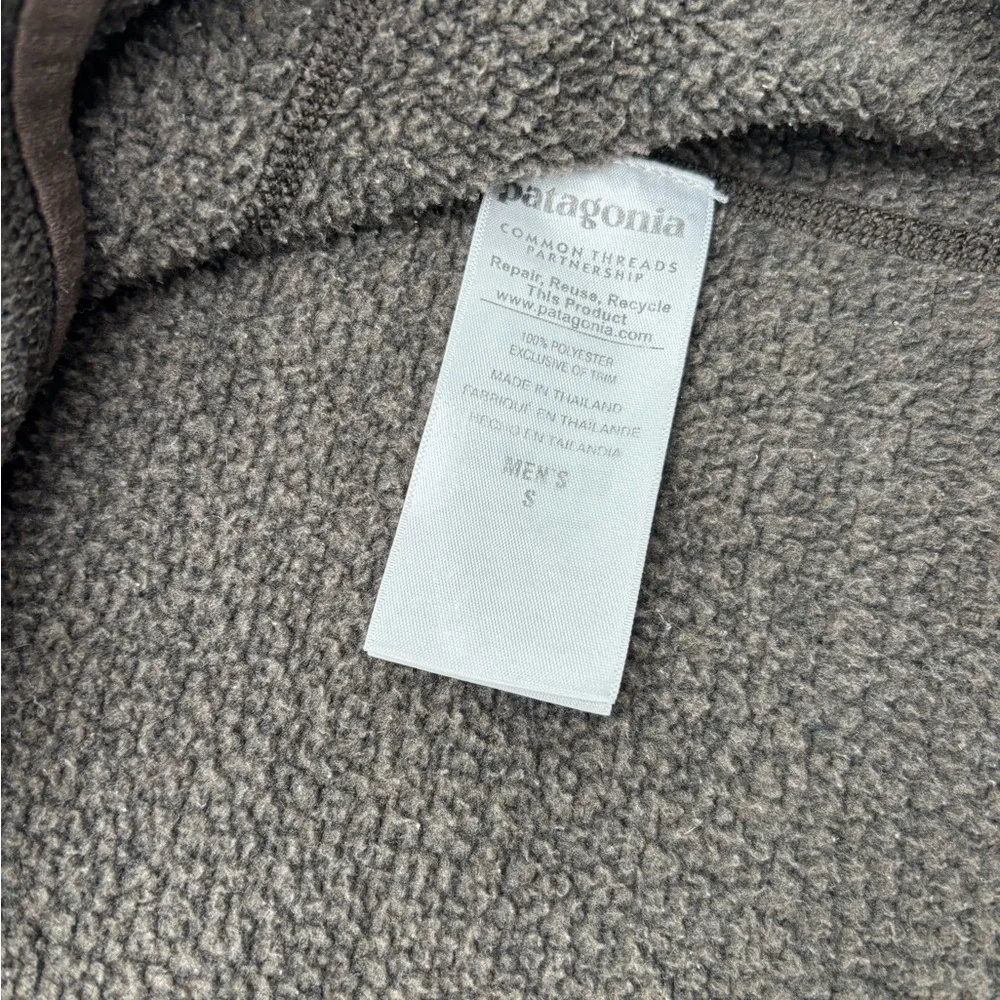 Patagonia Better Sweater 1/4 Zip Fleece Jacket Brown Small Pullover‎